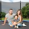 Trampoline Safety Enclosure Net Replacement with Zipper and Buckles 6.6-Foot-High Durable PE Net